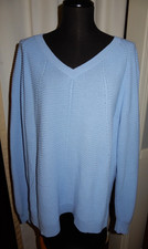 J Jill Women's Lght Blue Pullover Sweater Size L Excellent Condition picture