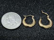 Brand New Genuine 14k Yellow Gold Earrings / NOT PLATED / NOT FILLED picture