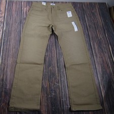 Denizen From Levi's Jeans Mens 33x32 Beige 285 Relaxed Straight Super Flex Denim picture