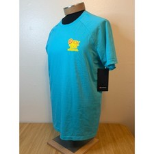 RARE Lululemon Metal Vent Tech Tee LA 10k Tour Shirt Electric Turquoise XL NWT picture