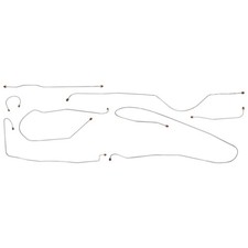 Brake Line Kit Complete Manual Short Bed 1/4 Axle Lines 1947-49 Chevrolet GMC SS picture
