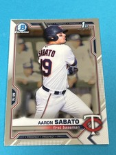 2021 Bowman Aaron Sabato 1st Chrome #BCP-125 Minnesota Twins Qty Avail picture