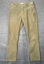 Taylor Stitch Pants Men 32x30 All Day Canvas Twill Olive Green Chino Preppy picture