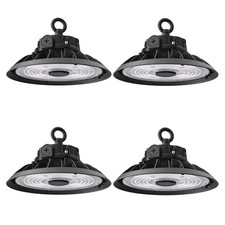4 Pack 150W/240W/300W UFO LED High Bay Light, Adjustable Wattage AC120-277V picture