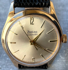Zodiac Hermetic Vintage Custom Manual 34mm Men's Swiss  Fresh Service Cal 63 AS picture