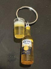 2 Pack Corona Extra Bottle & Beer Glass Key Chains picture