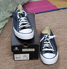 Converse Chuck Taylor All Star Low Top Navy Blue/White Lace-Up Canvas M9697C NIB picture