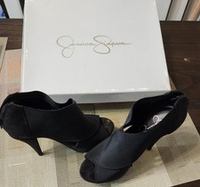 Jessica Simpson - JS Kullie Open Toe Stiletto Black Bootie IOB picture
