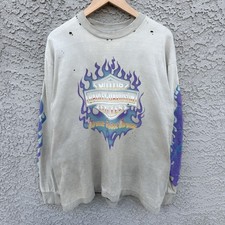 Vintage Harley Davidson Daytona Beach Chrome Sweet Chrome Long Sleeve Flame picture