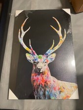 Beautiful, Mint-Condition Colorful Deer Canvas picture
