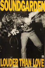 Soundgarden 1989 Louder Than Love A&M Promotional Poster Excellent New Old Stock picture