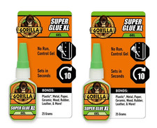 Gorilla Super Glue Gel XL, 25 Gram, Clear, (Pack of 2) picture
