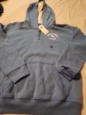 abercrombie kids unisex size 11/13  Blue Half Zip HOODIE*NWT $49.95 picture