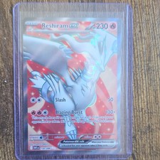 Reshiram ex holo 158/086 Sv white flare holo near mint picture