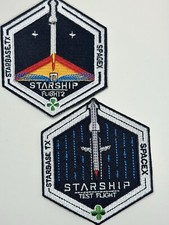SpaceX Starship 1 & 2 Orbital Launch Mission Combo Patches 3