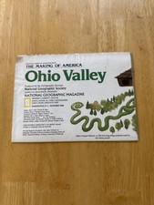 Vintage 1985 National Geographic Ohio Valley Travel Map Folded Brochure USA picture