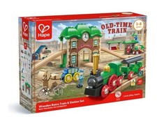 Hape - Wooden Retro Train & Station Set picture