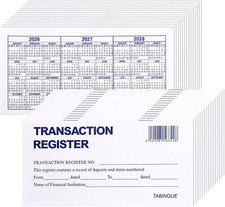 24 PCS Check Registers for Personal Checkbook, Easy to Read Checkbook RegisteR picture
