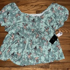 Torrid Torrid Size 2XL Disney Bambi print puff sleeve Top New Deer picture