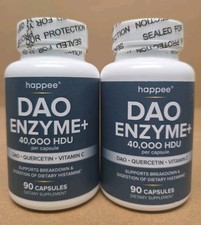 DAO Enzyme + Histamine Blocker - Triple-Strength 40,000 HDU Formula 90 Caps 5/28 picture