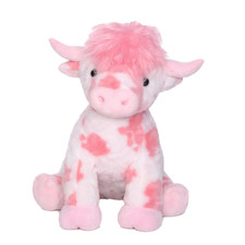 Jumbo Longhorn Cow Plush Pink White 35cm Valentine s Day Way To Celebrate Viral picture
