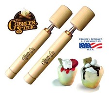The Cobbler Stick (2 sticks) - Makes mini-cobblers (woofems) over the campfire picture