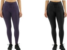 Spyder Women’s Active Legging High Waist Cargo Pockets Peached Stretch Tight NWT picture