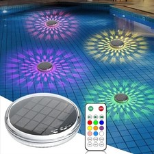 Solar Pool Lights, IP67 Waterproof Floating Pool Lights with Remote& Button Cont picture