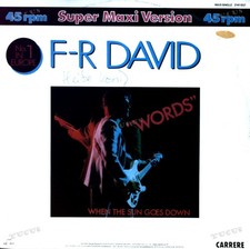 F-R David - Words Maxi (VG+/VG-) '´* picture