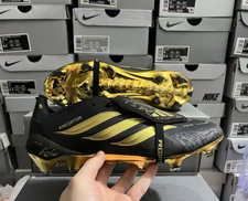 adidas Predator Football Cleats Black/Gold US 8.5 Medium (D/M) picture