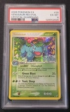 PSA 6 POKEMON TCG CRYSTAL GUARDIANS VENUSAUR #28/100 REVERSE HOLO STAMPED picture