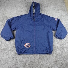 Vintage Chicago Bears Jacket Mens XXL Starter Pro Line Full Zip Hooded 80s Logo picture