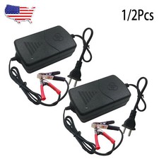 1/2Pcs Car Battery Charger 12V Maintainer Trickle RV For Motorcycle ATV Truck US picture