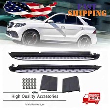 Fits 2012-2019 Mercedes-Benz W166 ML350 GLE Step Nerf Bars Running Board Pair picture