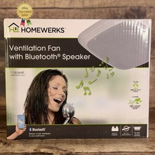 NEW HomeWerks Ventilation Fan 70 CFM With Bluetooth Speaker 7130-04-BT ⚠️SEALED picture