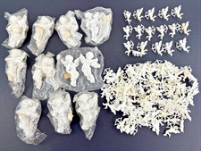 LOT Vintage White Cherub Cupid Angel Cupcake Cake Toppers Decorations NOS Shower picture
