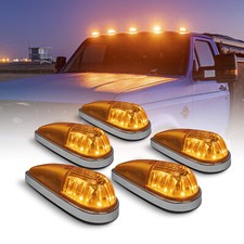 DOT Amber LED Teardrop Cab Roof Marker Lights for Ford Chevy Dodge Ram Truck Van picture
