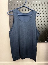 Lululemon Men's Metal Vent Tech Tank Top Blue Medium picture
