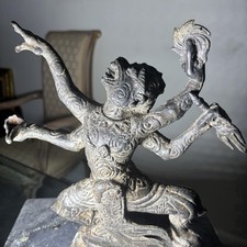 Antique Large  Bronze Hindu Hanuman picture