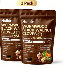 2Pack Holior Wormwood Black Walnut Clove Herbal Supplement 240 Softgels picture