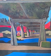 Under the BQE Brooklyn landscape near Navy Yard picture