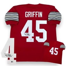 Archie Griffin Autographed SIGNED Jersey - Red - Beckett Authenticated picture