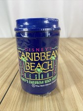 VTG Walt Disney World Caribbean Beach Resort Souvenir Refillable Travel Mug VTG picture