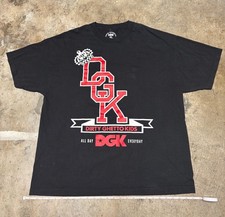 DGK T-Shirt Size 2XL Black Dirty Ghetto Kids All Day Everyday picture
