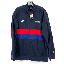 Nike USA Soccer Track Jacket Mens XXL Blue Red Dri-Fit Slim CI8375-475 NWT picture