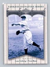 2003 Lou Gehrig Yankees Signature Series #54 New York Yankees Baseball NM picture