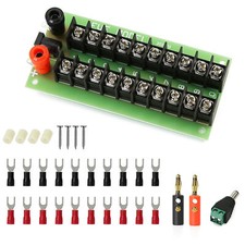 1X Power Distribution Board 3 Inputs 2 x 10 Outputs for DC AC Voltage PCB005 picture
