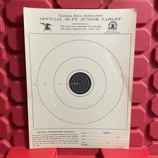 National Rifle Association Official 50 Ft Junior Target Sears Lot Of 5 Vtg 1950s picture