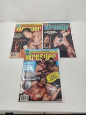 Lot of 3 Vintage The Wrestler Magazine Feb 84 Mar 84 Aug 85 Road Warriors EX picture