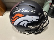 Patrick Surtain II Autographed Denver Broncos F/S Speed Helmet - Fanatics DPOY picture